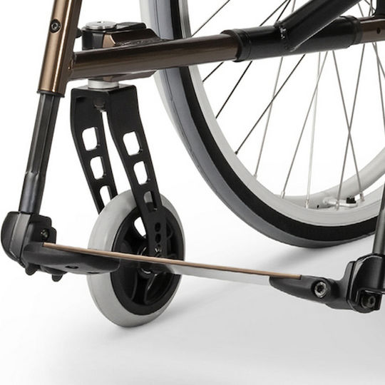 Meyra Avanti Pro Manual Folding Wheelchair 24 Inches Simple Type 36cm 1.735 Black
