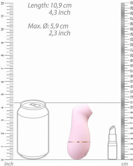 Shots Irresistible Kissable Αναρροφητής Vagin cu Vibrații Pink 1buc