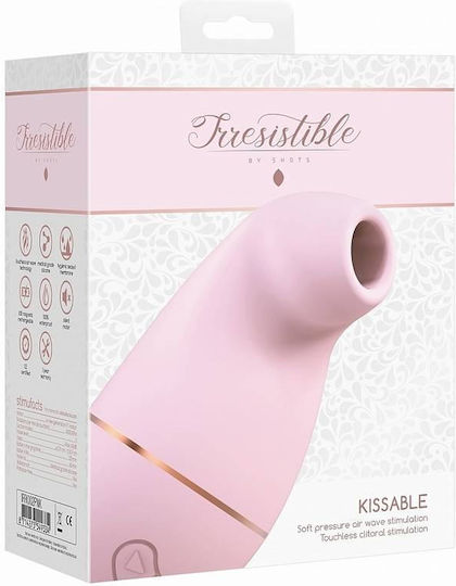 Shots Irresistible Kissable Αναρροφητής Vagin cu Vibrații Pink 1buc