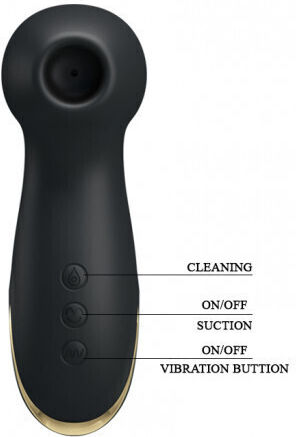 Pretty Love Hammer Clitoral & Nipple Suction Device Black