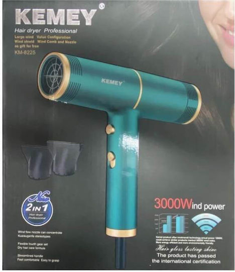 Kemei Ionic Πιστολάκι Μαλλιών 3000W