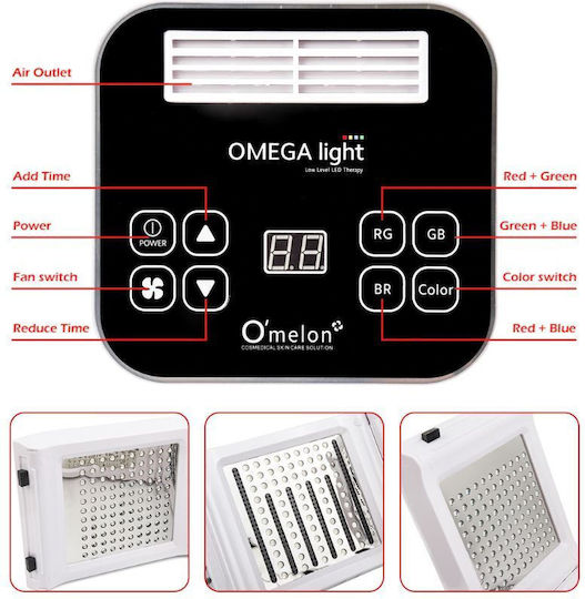 Omega Light O Melon Dispozitiv de terapie cu lumină Facial LED