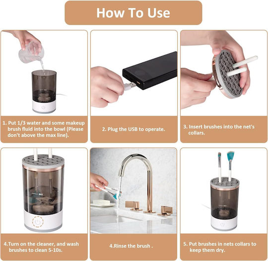 Electric Ultrasonic Makeup Brush Cleaner