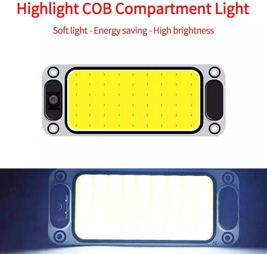 Led Vehicle Ceiling Light Strong Light 54 Led Cob 5400lm 12/24v Switch 2pcs Tc-166