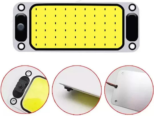 Led Vehicle Ceiling Light Strong Light 54 Led Cob 5400lm 12/24v Switch 2pcs Tc-166