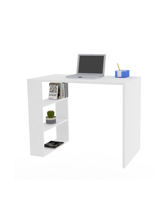 Birou Cool Din Lemn Cu Birou Alb 90x50x70cm