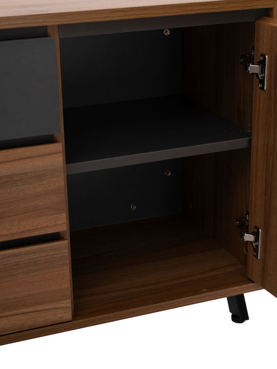 Corner Professional Office Supreme Wooden Brown 200x180x76cm