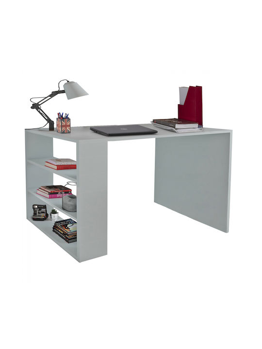 Birou Cool Din Lemn Cu Birou Alb 90x50x70cm