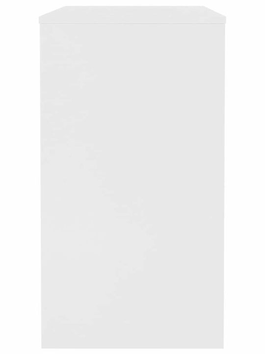 Schreibtisch Holz Weiß 90x40x72cm