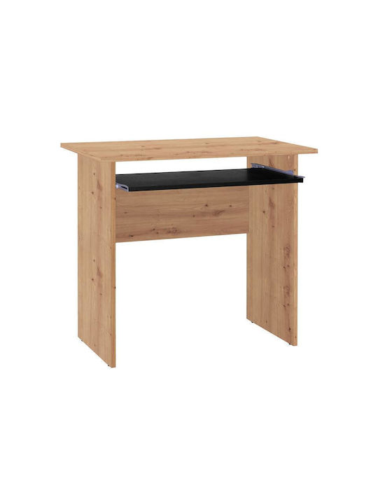 Бюро Paris Дървено Artisan Oak-Черно 90x45x74см