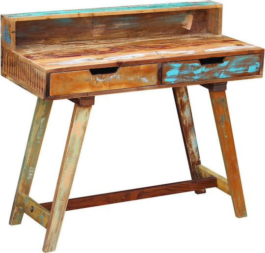 Бюро от Масивно дърво Многоцветно 100x45x90см