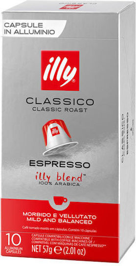 Illy Κάψουλες Espresso Classico Συμβατές με Μηχανή Nespresso 10caps