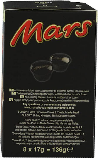 Nescafe Chocolate Capsules Mars Caramel Compatible with Dolce Gusto Machine 8caps