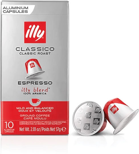 Illy Κάψουλες Espresso Classico Συμβατές με Μηχανή Nespresso 10caps