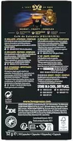 L'Or Κάψουλες Espresso Colombia Colombia Decaffeine Decaffeine Συμβατές με Μηχανή L'Or 10caps