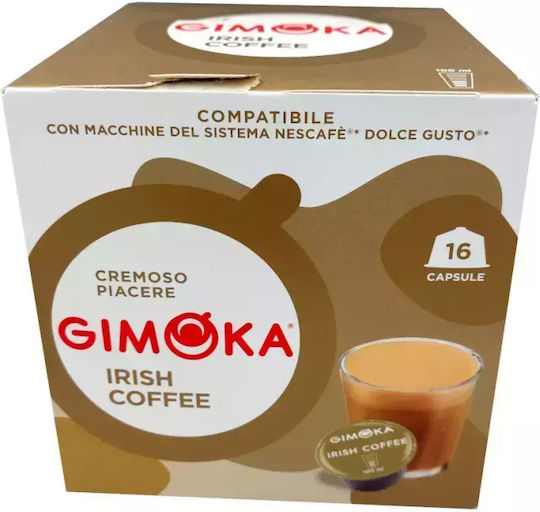 Gimoka Κάψουλες Espresso Irish Coffee Συμβατές με Μηχανή Dolce Gusto 16caps