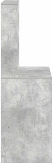 Computer Office Wooden Gray 100x45x140cm
