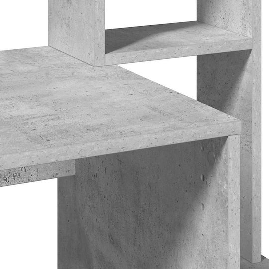 Computer Office Wooden Gray 100x45x140cm