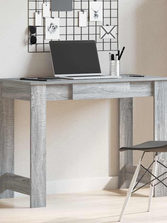 Desk Wooden Grey Sonoma 100x45x75cm