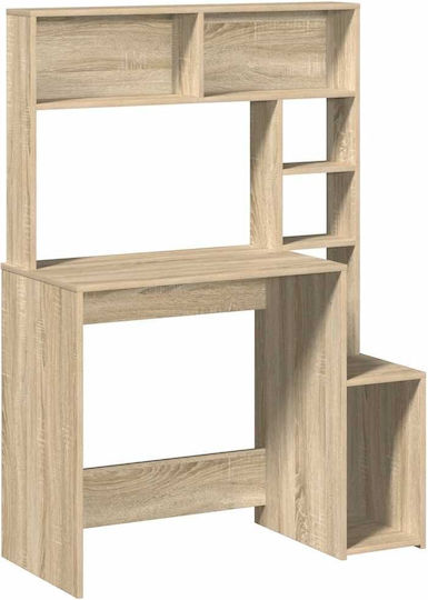 Бюро за Компютър Натурален Кафяв 100x45x140см