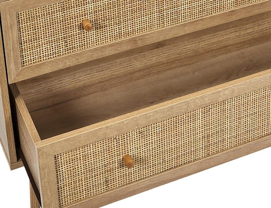Mobilier de Intrare Bali Home Deco Factory cu 3 Sertare Dimensiuni 90x39x79cm Hd7455