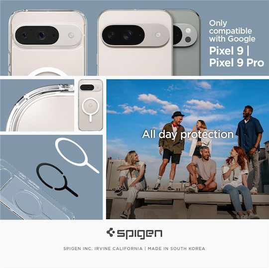 Spigen Ultra Hybrid Onetap Back Cover Μεταλλικό 2mm Λευκό (Google Pixel 9 / 9 Pro)