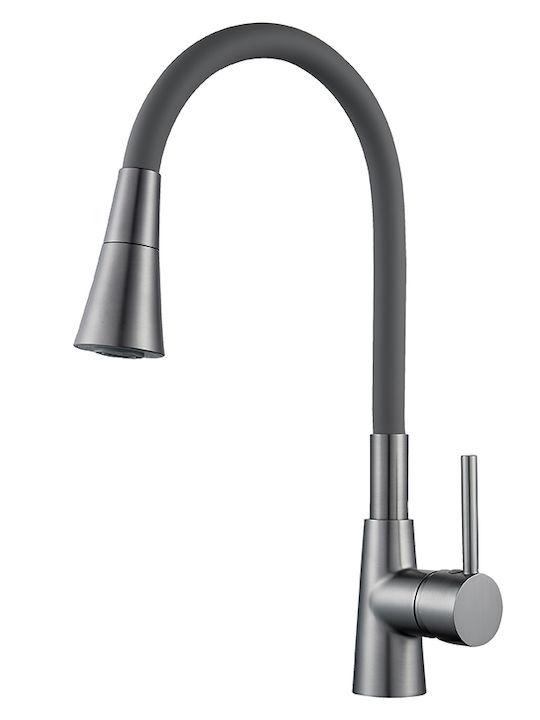 Inter Ceramic Μπαταρία Κουζίνας Πάγκου Γκρι Inter Ceramic Μπαταρία Κουζίνας Πάγκου Γκρι