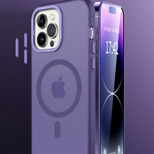 Magnetic Magmatte Sonique Case for Apple iPhone 16 Plus Purple