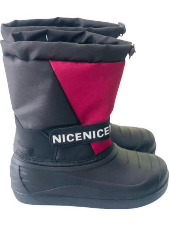 Cizme de cauciuc pentru copii cu captuseala interna Negre