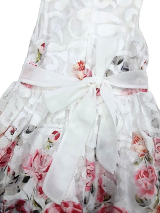 Domina Παιδικό Φόρεμα White, Red
