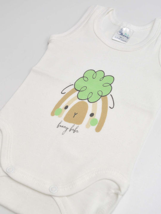 Bunny Bebe Baby Bodysuit Sleeveless ecru