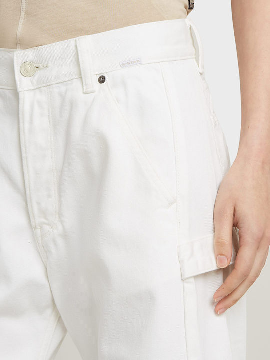 Women's Jean Trousers in Loose Fit Off White