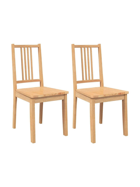 Dining Room Wooden Chair Coffee 40x47.5x89cm 2pcs