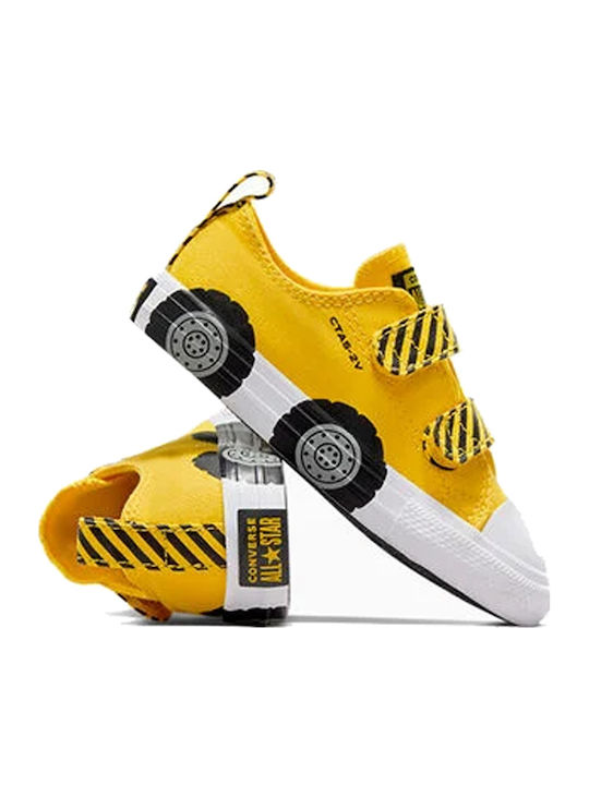 CHUCK TAYLOR ALL STAR Παιδικά Sneakers με Σκρατς Κίτρινα