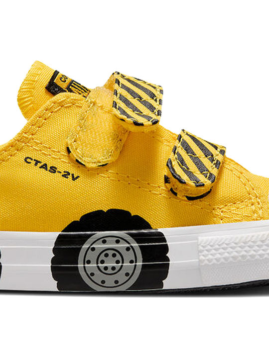 CHUCK TAYLOR ALL STAR Παιδικά Sneakers με Σκρατς Κίτρινα