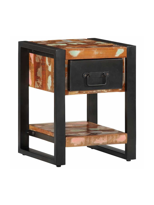 Κομοδίνο από Μασίφ Ξύλο Πολύχρωμο 35x34x45cm