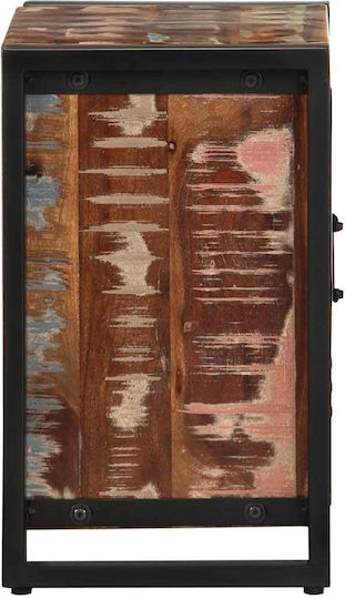 Κομοδίνα από Μασίφ Ξύλο Mango 2τμχ 40x30x51cm