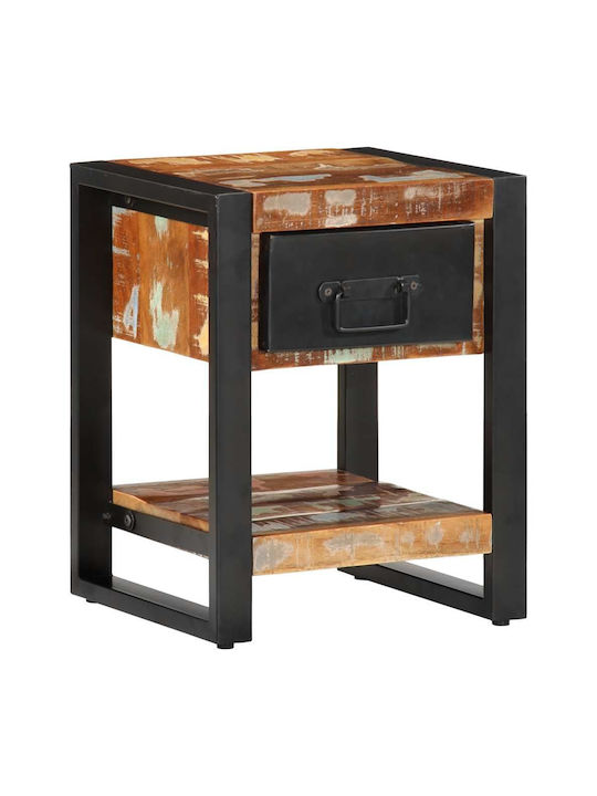 Noptiere din Lemn Masiv Mango 2buc 35x34x45cm