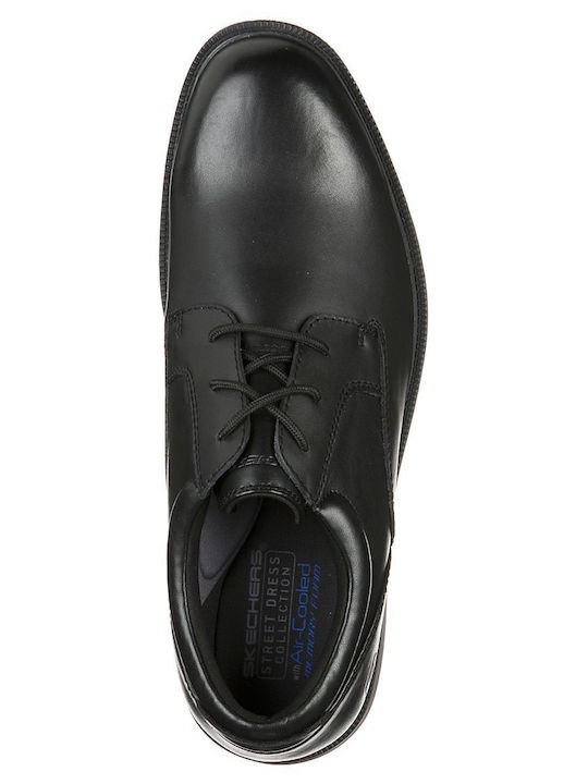 Dreston Δερμάτινα Ανδρικά Casual Παπούτσια Μαύρα