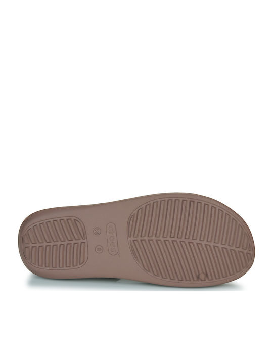 Strappy Women's Flip Flops Brown