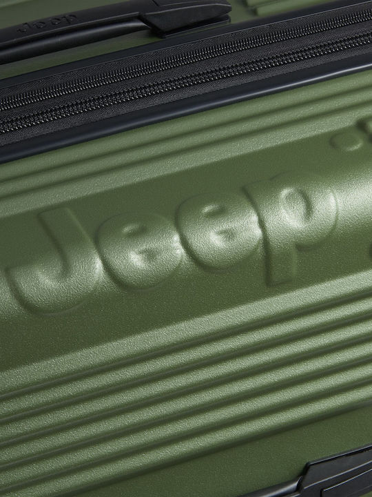 Delsey Jeep Large Travel Suitcase Hard Green with 4 Wheels Height 80cm 274682803