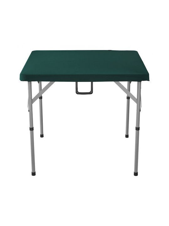 Plastic Masa pentru spații exterioare mici Pliabil cu schelet metalic Green 34x34cm