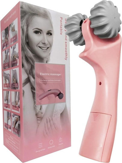 Strong Vibration NO 150-10 Pink Gray Role de masaj pentru cap, picioare, corp & mâini cu vibrație Roz