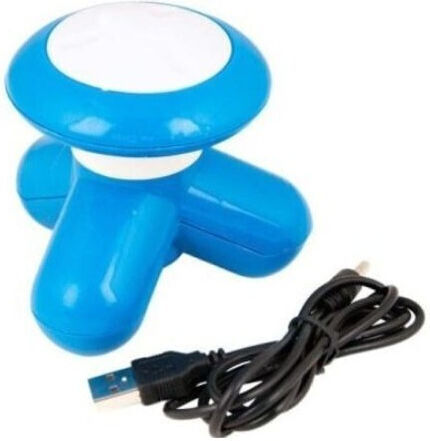 Mimo Mimo Massager Massage Device for the Neck, the Back, the Legs & the Hands with Vibration Blue
