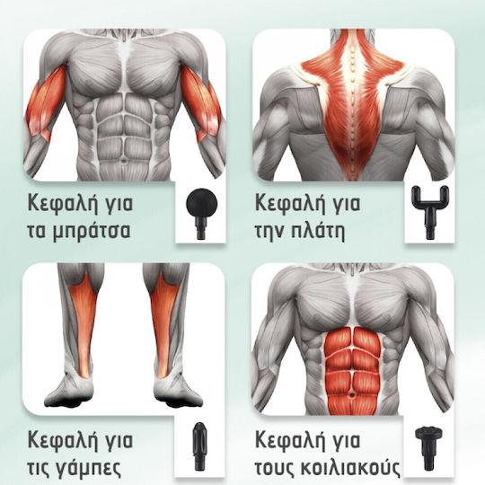 Beper Arme de masaj pentru corp cu vibrație Negru