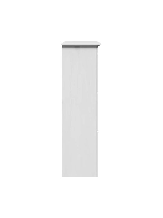 Metalică Suport pentru pantofi din Lemn Masiv L80xW35xH118cm