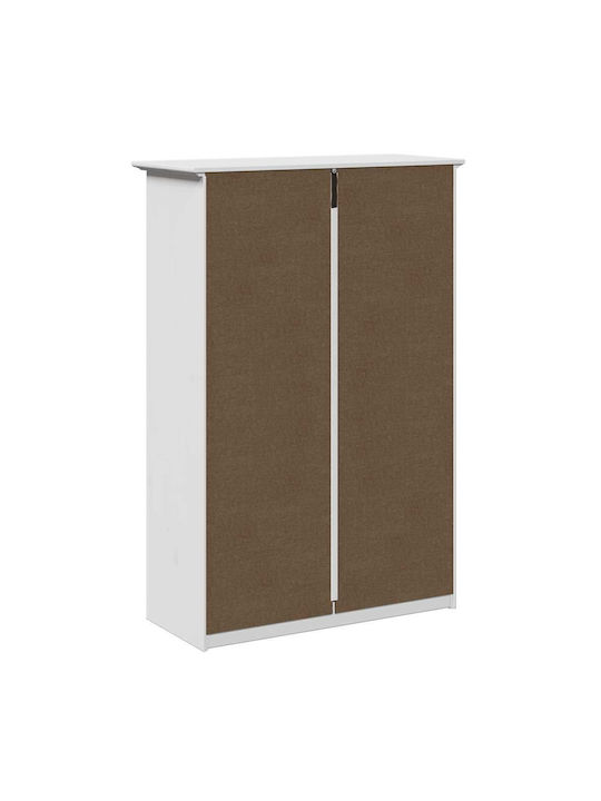 Metalică Suport pentru pantofi din Lemn Masiv L80xW35xH118cm