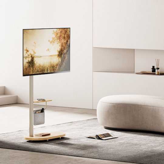 Brateck FS54-22T-02W TV Mount Floor up to 43" and 15kg Silver