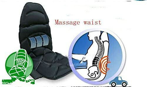 Sitz Massage für die Taille & den Rücken mit Heizfunktion Schwarz