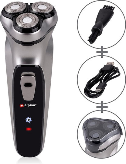 Alpina Appliances 18839 Rotating Electric Shaver Face Rechargeable